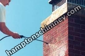 Carbon monoxide safety inspection on gas chimney in The Hamptons, New York